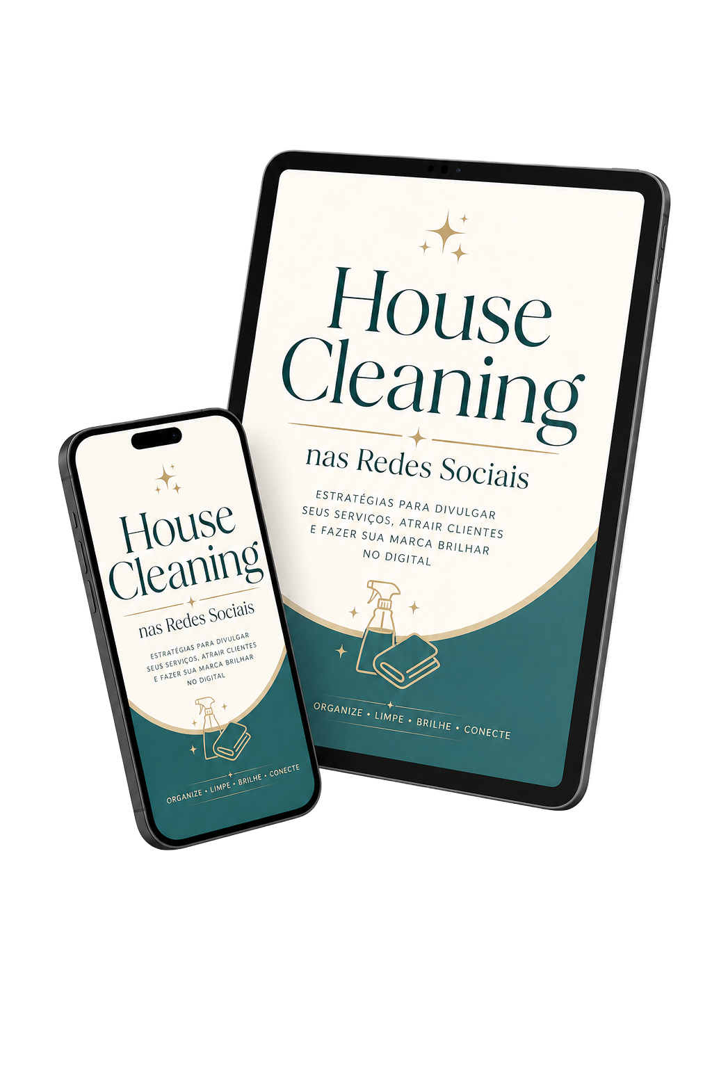 Ebook House Cleaning nas Redes Sociais aberto